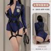 Noche Sin Luna Lencería Sexy Disfraz de Policía Femenina para Discoteca Juego de Rol de Policía Femenina Uniforme Coqueto