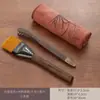 Accesorios para Juego de Té Kung Fu Sándalo Negro Madera Maciza Pinza para Té Juego de Tres Piezas Pinzas Antideslizantes Cuchara para Té Taza de Té Pinza para Hojas de Té Recogedor de Té