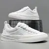 Zapatillas Casuales de Caña Baja para Hombre, Nuevo Estilo de Verano para Jóvenes, Zapatos de Viaje de Moda, Zapatos Planos Blancos con Cordones, Transpirables de Malla