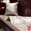 Nuevo cojín de sofá de estilo chino, sofá de madera maciza de alta calidad, funda antideslizante de tela de secuoya, cojín de sofá, toalla de sofá, funda de cama Rohan, toalla