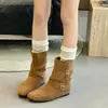 Botas de moda retro estilo cinturón de cuero hasta la mitad de la pantorrilla, botas de moda trendy para mujer 2026 con hebillas decorativas, nuevo estilo versátil, suela suave, colección de otoño