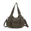 Amazon nuevo bolso de mano multifuncional para mujer multicolor teñido anudado PU casual bandolera de hombro al por mayor