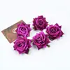 Juego de 6 cm Cabezas de Flores de Rosa de Terciopelo Artificial Materiales para Manualidades Flores Falsas Flores Artificiales para Uso en Bodas Realistas de Alta Gama