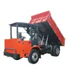 Caminhão subterrâneo para remoção de escória para mineração, caminhão basculante de quatro rodas para transporte em vias, caminhão de quatro rodas para remoção de escória para engenharia de túneis