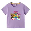 2023 roupas infantis transfronteiriças camiseta de manga curta de verão infantil meninos e meninas camisa de base de desenho animado camiseta de meia manga para bebê top maré