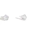 Moda Europea y Americana Versátil Nicho Pendientes de Acero de Titanio con Flor de Cinco Pétalos para Mujer, Pendientes de Commuter con Temperamento de Lujo Ligero, Pendientes de Flor