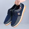 Sapatos de Tecido Old Beijing para Homens, Sapatos de Trabalho Versáteis para o Pai, Tênis Casuais, Sapatos Masculinos de Tamanho Grande, Tênis Casuais de Lona com Cadarço, Transfronteiriços