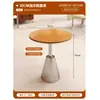 Cafetería estilo crema, tienda de té de leche, pastelería, mesas y sillas casuales, mesa cuadrada retro moderna para uso comercial