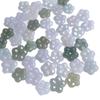 Feijão Verde Flor Pequena Médio Acessórios Jade Birmanês um Material Artesanato Joias Jade Quatro Estações Cidade Jade um Material Peças