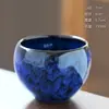 Taza de Té de Cerámica Esmaltada, Taza de Maestro, Taza de Degustación de Té, Taza de Juego de Té Kung Fu, Taza Huevo de Dragón con Esmalte Tenmoku, Tazón de Té, Taza Individual