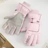 Guantes de Esquí para Mujer, Forrados de Polar Grueso para Invierno, Ciclismo al Aire Libre, a Prueba de Frío, Cortavientos, Deportes de Montañismo, Guantes Calientes y a Prueba de Frío