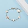 Pulseira de Diamantes Genuínos Mais Vendida Transfronteiriça, Pulseira de Diamantes de Alto Nível de Luxo Leve, Pulseira Aberta de Nicho Estilo Ins, Acessório de Joalheria