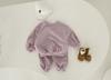 Traje infantil de primavera, nuevo, coreano, para niños y niñas, color sólido, informal, deportivo, suéter, pantalones, ropa infantil de dos piezas