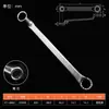 YATO Llave Flor de Ciruelo Doble Cabeza de Cuello Alto Torx Herramienta de Tablero Llave CRV Llave de Doble Propósito 5.5x7