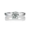 Anillo de Moissanita de Moda y Minimalista, Plata S925, Diseño de Nicho, No se Desvanece, Anillo Transfronterizo, Lujo Ligero, Sensación de Alta Gama, Joyería Personalizada