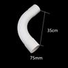 Codo de Tubería de PVC Codo de Arco Grande Codo de 90 grados Codo de Arco Grande Tubería para Cable Luna Creciente Curva Grande Drenaje