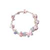 Pulsera de Cuerda Trenzada de Verano con Mariposa para Niñas, Pulsera Dulce y Linda de Alta Gama 2024 Pulsera Bestie para Nuevos Estudiantes