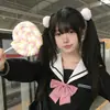 Goma para el pelo de felpa dulce estilo japonés, cuerda para el pelo con pompón, para coleta doble, diadema para el pelo de niña linda, accesorio para el pelo versátil y lindo para mujer