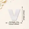 Parches bordados de letras y números con lentejuelas blancas más vendidos transfronterizos, adhesivo termofusible para decoración de ropa, sombreros y embalaje
