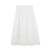 ALINDM Talla Grande Elegante Blusa de Manga Corta Reductora de Edad Verano 100kg Falda de Encaje Francés