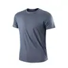 Camiseta Masculina Slim Fit Gola Redonda Manga Curta Cor Sólida Estilo Workwear Esportiva Publicitária Fina Verão 2026