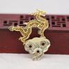 Yiwu Gold Ray color dorado chapado DIY traje antiguo para hombre ala buena Corona horquilla Kirin Tengyun accesorios para el cabello ropa china B696