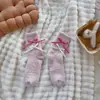 Calcetines Grues Estilo Princesa Dulce para Mujer Otoño e Invierno Lindos Calcetines de Felpa para Dormir Calentitos para Casa Calcetines de Piso de Felpa de Coral