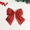 Adornos de lazo de lentejuelas con purpurina transfronterizos, guirnalda para árbol de Navidad, decoración de escena para escaparate, decoración de escena de fiesta