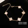 Mar de Flores Azuis! Pulseira de Flor com Zircônia Super Brilhante Luxo Leve Toque de Alto Padrão Estilo Europeu Moda Versátil Acessório de Pulseira para Mulheres