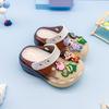 Desgaste exterior flash fresco suela gruesa antideslizantes agujero luminoso zapatos de dibujos animados Nezha Bestia Encantada Moda Baotou Pantuflas