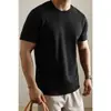 Camiseta Versátil Transpirable de Verano Algodón de Fibra Larga de Xinjiang Camiseta de Manga Corta para Hombre Verano Algodón Puro Suave Transpirable Camiseta Corta