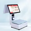 Caja Registradora Inteligente con Reconocimiento de IA, Báscula Electrónica para Snacks, Báscula de Pesaje, Máquina Todo en Uno para Caja Registradora de Alimentos Frescos de Supermercado, Procesamiento y Personalización