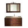 Libro Rojo Celebridad de Internet Mueble de Baño Combinado Color Nogal Antigüedad China Mesa de Lavabo Rock Plate Cerámica Lavabo Integrado Mesa de Lavabo