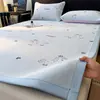 Alfombrilla Refrigerante de Hielo y Frijol Nanjiren 2026 Uso en Casa Alfombrilla de Seda de Hielo Lavable a Máquina Dormitorio de Estudiante Alfombrilla Suave Refrigerante para una Persona