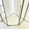 Sala de Ducha Norteamericana Acero Inoxidable 304 Mampara de Baño Separación Seco y Húmedo Sala de Ducha Pantalla de Baño Simple en Forma de Diamante