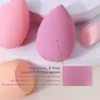 Set de 14 Piezas de Huevo de Maquillaje Cilíndrico en Lata Esponja de Polvo Esponja de Polvo Sin Látex Calabaza Gota de Agua Set de Esponjas Biseladas Huevo de Belleza