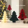 Adornos para Árbol de Navidad Plegables de Papel DIY Mini de Escritorio Pequeñas Decoraciones Navideñas Estilo Celebridad de Internet Ins Accesorios Decorativos
