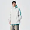 Chaqueta con capucha de bloques de color nueva para primavera y otoño para hombres y mujeres, marca trendy ins, chaqueta dopamina elegante y versátil para adolescentes