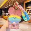 Monedero con llavero de Sanrio con dibujos animados, minibolso de almacenamiento para auriculares, regalo al por mayor