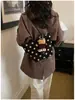Bolso de gamuza vintage de nicho para mujer para otoño e invierno, nuevo bolso de hombro casual para el día a día 2026, bolso de mano tipo cubo