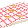 Etiqueta pequeña autoadhesiva pick-up de boca para papel precio pegatina de mano libro de pegatinas papel de clasificación 60 al por mayor