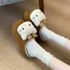 Sandalias de mujer tipo Birkenstock, sin cordones, de suela gruesa, estilo caricatura, lindas, versátiles y forradas de felpa, con tacón oculto, perfectas para usar al aire libre en la temporada otoño/invierno 2026