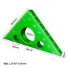Regla triangular para carpintería Yun Bei, de aleación de aluminio, para carpintería, de 7 pulgadas, con ángulo recto y sistema métrico/inglés de 90 grados.