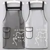Delantal de cocina impermeable y a prueba de aceite sin mangas, delantal simple impermeable semitransparente nuevo para catering y productos acuáticos