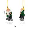 Regalos colgantes navideños transfronterizos: enanos europeos y americanos, artesanía de resina para colgar en la pared, decoraciones para el hogar.