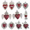 Colgante de Teléfono Móvil con Alas de Corazón Gótico Retro Personalizado Transfronterizo Europeo y Americano, Collar, Pulsera, Accesorios de Joyería