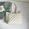 Bolsa de Roupa de Algodão Super Popular Outono e Inverno Transfronteiriça Feminina Casual de Viagem Tote Bag Grande Capacidade Bolsa de Ombro Versátil de Temperamento Bolsa de Mão