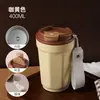 Taza de Café de Acero Inoxidable 304 de Doble Pared Transfronteriza, Taza Portátil para Coche al Aire Libre con Correa, Taza Aislada al Vacío al por Mayor