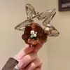 Pinza para el pelo de Flor Retro Estrella de Cinco Puntas para Mujer Pinza Tiburón de Alta Gama para la Parte Trasera de la Cabeza 2026 Nuevo Estilo Pinza para Moño de Pelo Accesorios Grandes para el Cabello