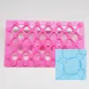 Nuevo Arte Popular Cuadros de Diamante Lazo de Amor Doble G Sello Artístico de Pastel de Huevo Azúcar Volteado Molde de Relieve Molde de Impresión